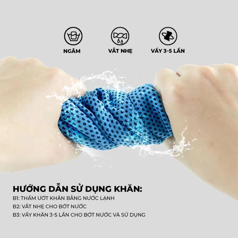 Ba bước sử dụng khăn lạnh BODY RESET